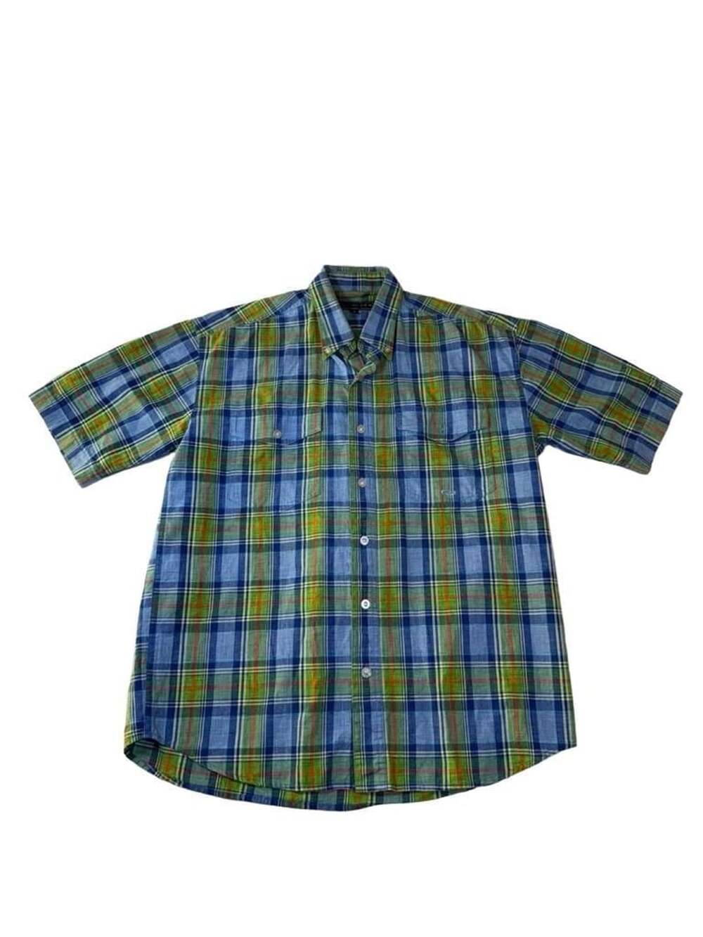 Roper Men's Short Sleeve Plaid Button-Down Shirt Size S